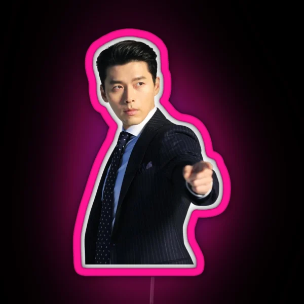 Hyun Bin RGB Neon Sign