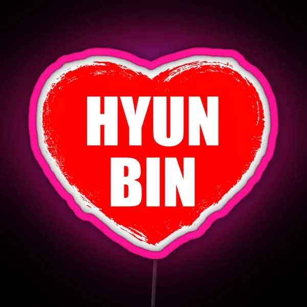 Hyun Bin RGB Neon Sign