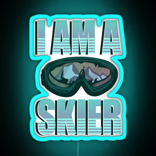 I Am A Skier RGB Neon Sign