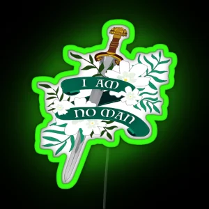 I Am No Man RGB Neon Sign