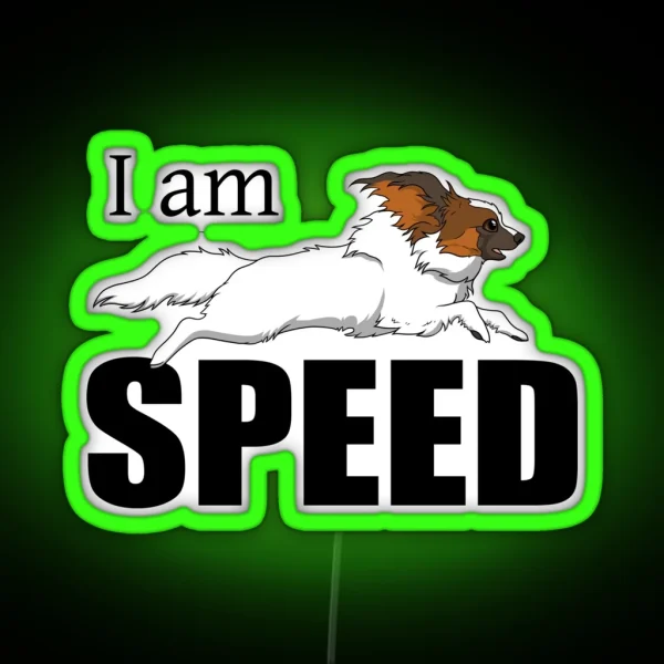 I Am SPEED Papillon RGB Neon Sign