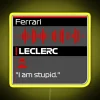 I Am Stupid F1 Team Radio Quote RGB Neon Sign - Image 5