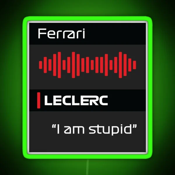 I Am Stupid Radio Message RGB Neon Sign