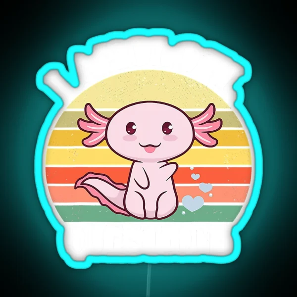 I Axolotl Questions Funny Axolotl Costume For Axolotl RGB Neon Sign