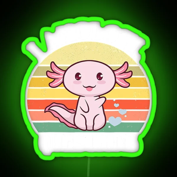 I Axolotl Questions Funny Axolotl Costume For Axolotl RGB Neon Sign
