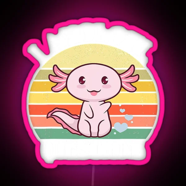I Axolotl Questions Funny Axolotl Costume For Axolotl RGB Neon Sign