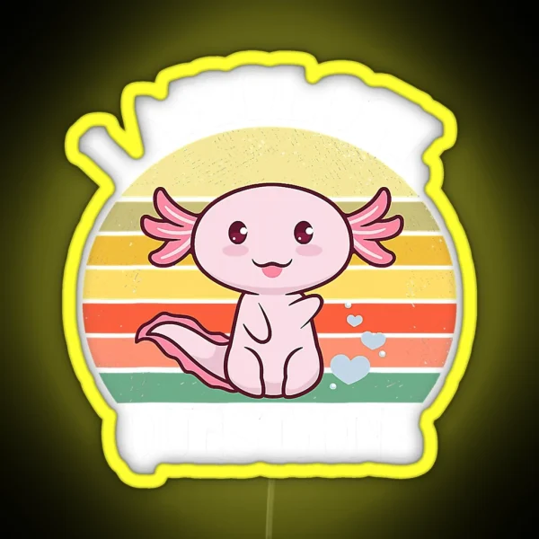 I Axolotl Questions Funny Axolotl Costume For Axolotl RGB Neon Sign