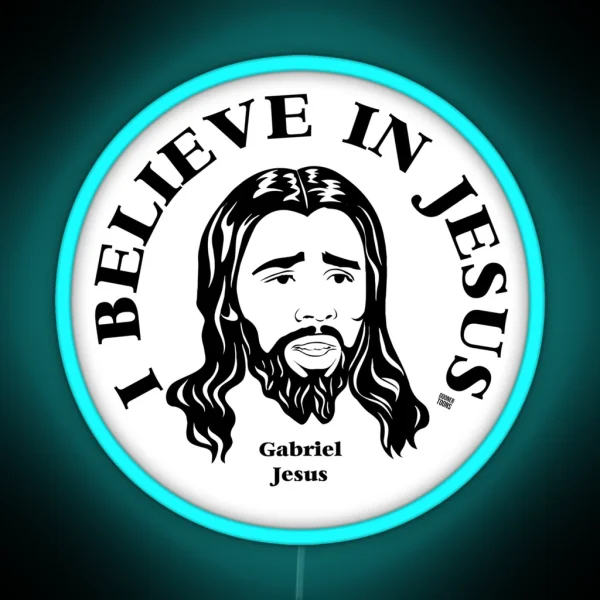 I Believe In Gabriel Jesus RGB Neon Sign