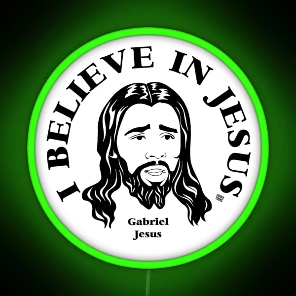 I Believe In Gabriel Jesus RGB Neon Sign