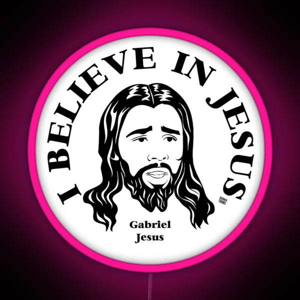 I Believe In Gabriel Jesus RGB Neon Sign
