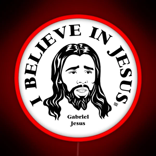 I Believe In Gabriel Jesus RGB Neon Sign