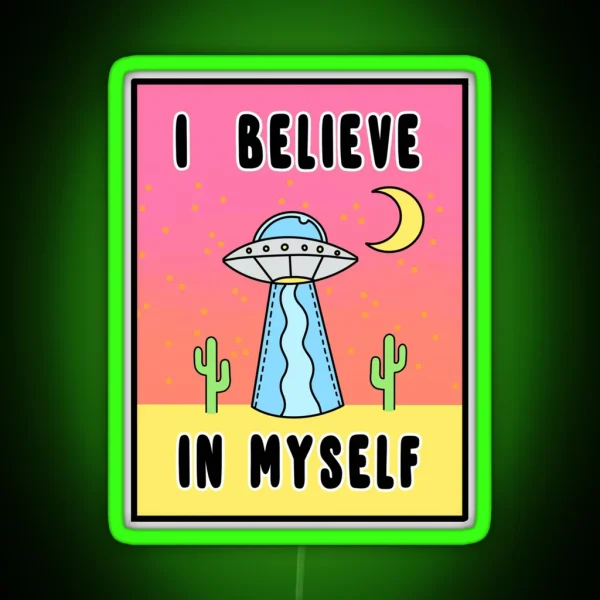 I Believe In Myself The Peach Fuzz RGB Neon Sign