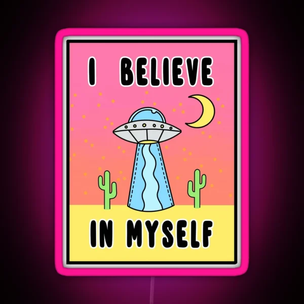 I Believe In Myself The Peach Fuzz RGB Neon Sign