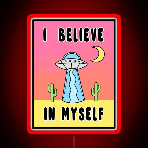 I Believe In Myself The Peach Fuzz RGB Neon Sign