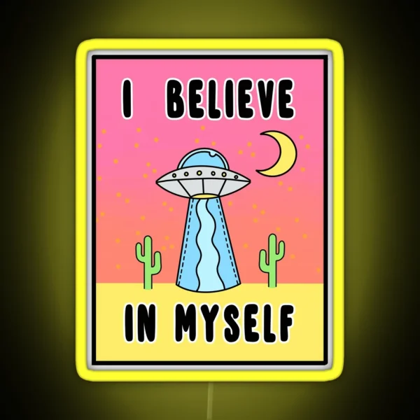 I Believe In Myself The Peach Fuzz RGB Neon Sign