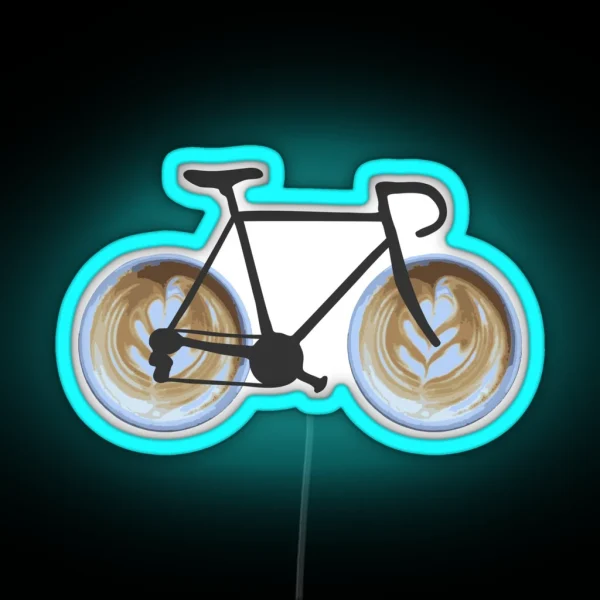 I Bike A Latte RGB Neon Sign