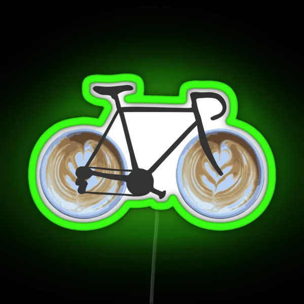 I Bike A Latte RGB Neon Sign
