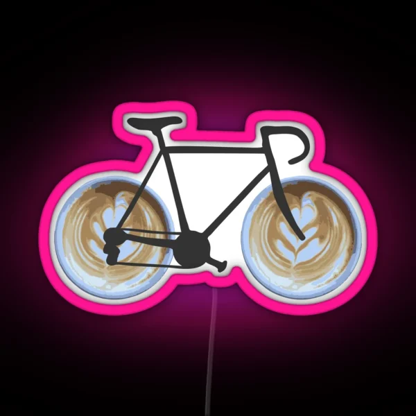 I Bike A Latte RGB Neon Sign