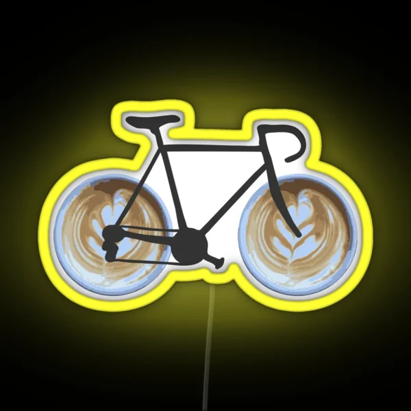 I Bike A Latte RGB Neon Sign