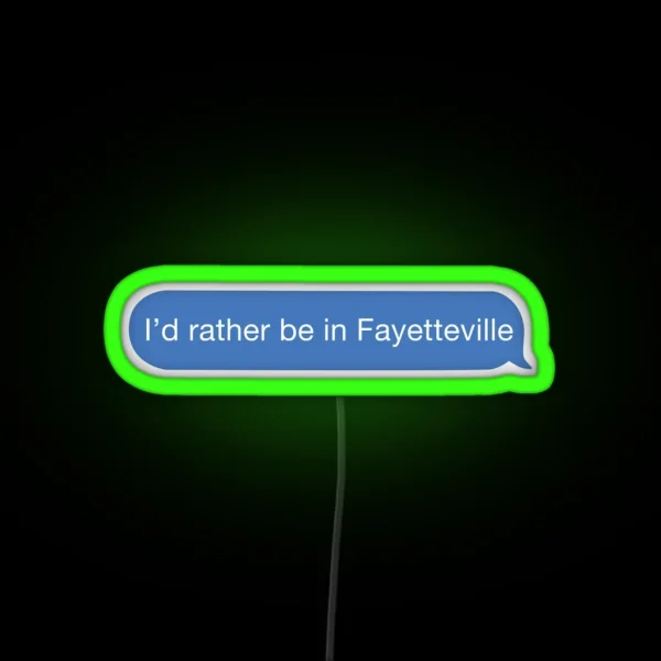 I Cant I Have Fayetteville RGB Neon Sign