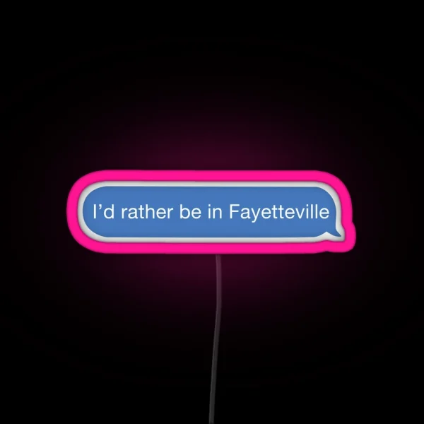 I Cant I Have Fayetteville RGB Neon Sign