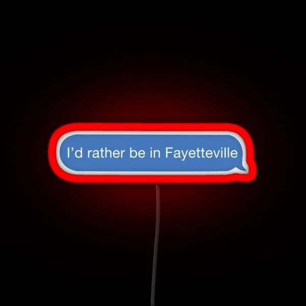 I Cant I Have Fayetteville RGB Neon Sign
