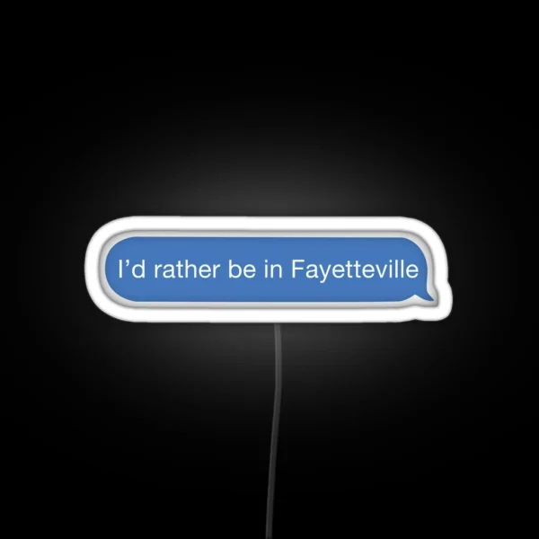I Cant I Have Fayetteville RGB Neon Sign