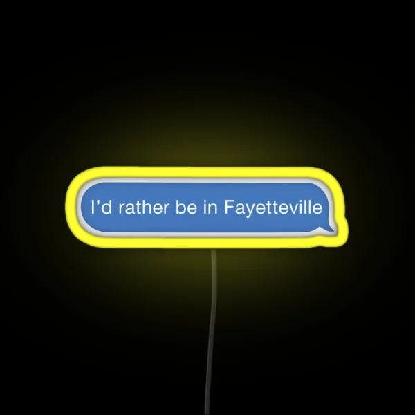 I Cant I Have Fayetteville RGB Neon Sign