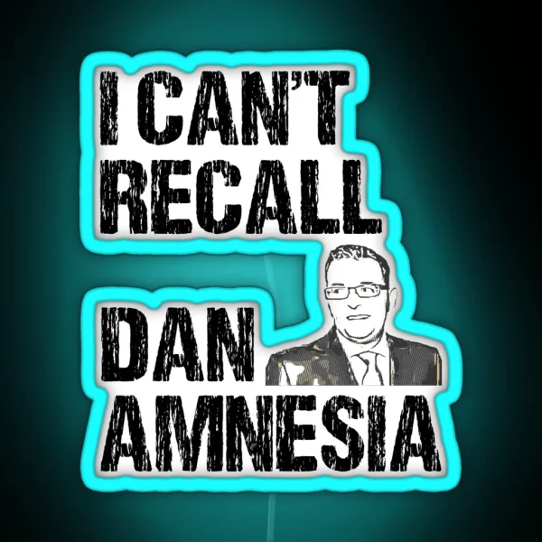 I CANT RECALL DAN AMNESIA RGB Neon Sign