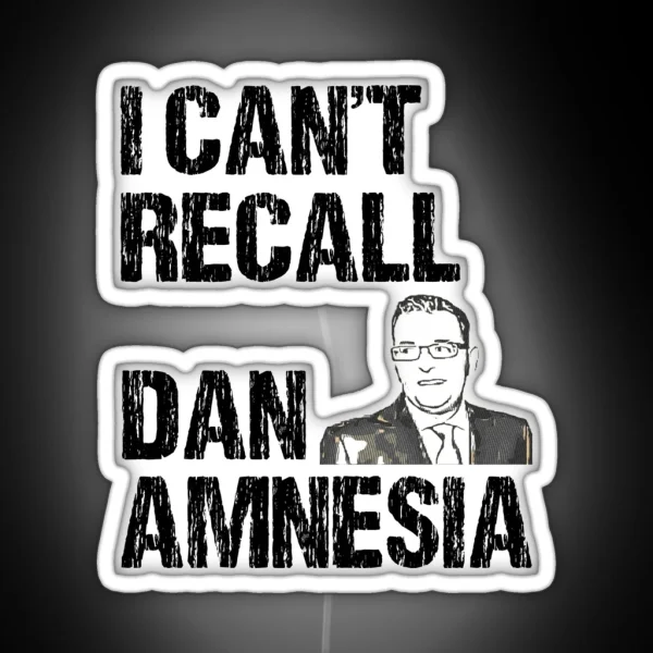 I CANT RECALL DAN AMNESIA RGB Neon Sign