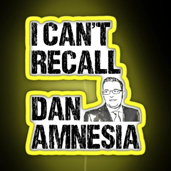 I CANT RECALL DAN AMNESIA RGB Neon Sign