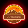 I Conquered Mount Kosciuszko Hiker S Collectable RGB Neon Sign