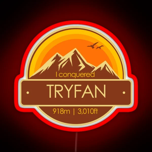 I Conquered Tryfan Hiker S Collectable RGB Neon Sign