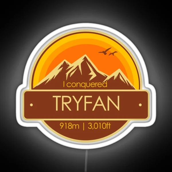 I Conquered Tryfan Hiker S Collectable RGB Neon Sign