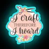 I Craft Therefore I Hoard RGB Neon Sign - Image 3
