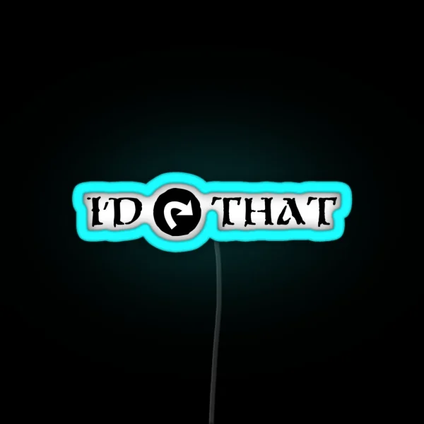 I D Tap That Black Magic The Gathering MTG Print RGB Neon Sign