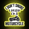 I Don T Snore I Dream I M A Motorcycle Biker Dad Gift Funny Biker Gift RGB Neon Sign - Image 5
