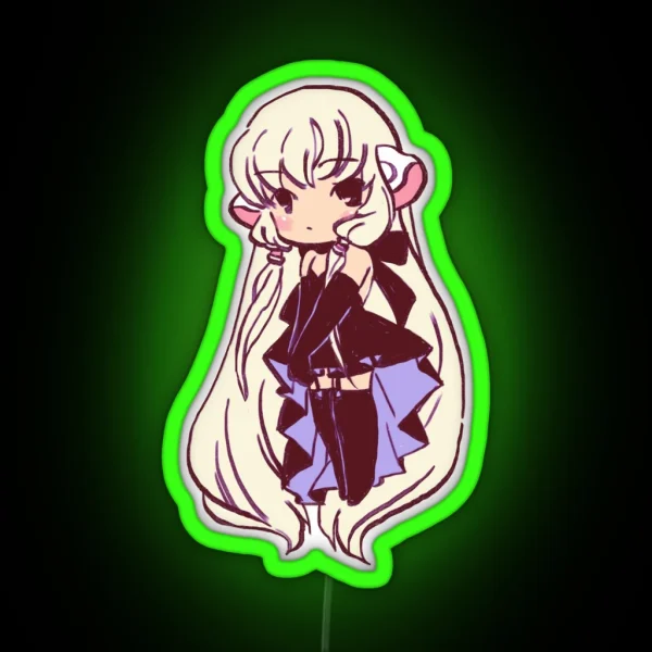 I Draw Pastel Chibi Freya Chobits Freya RGB Neon Sign