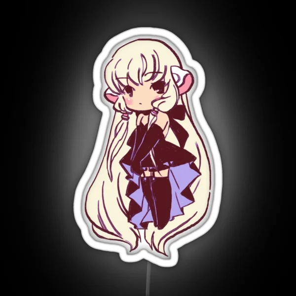 I Draw Pastel Chibi Freya Chobits Freya RGB Neon Sign