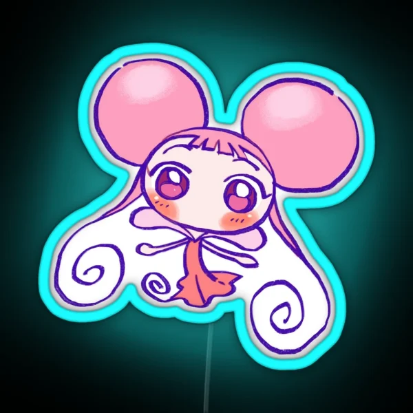 I Draw Pink Baby Fairy Dodo Ojamajo Magical RGB Neon Sign