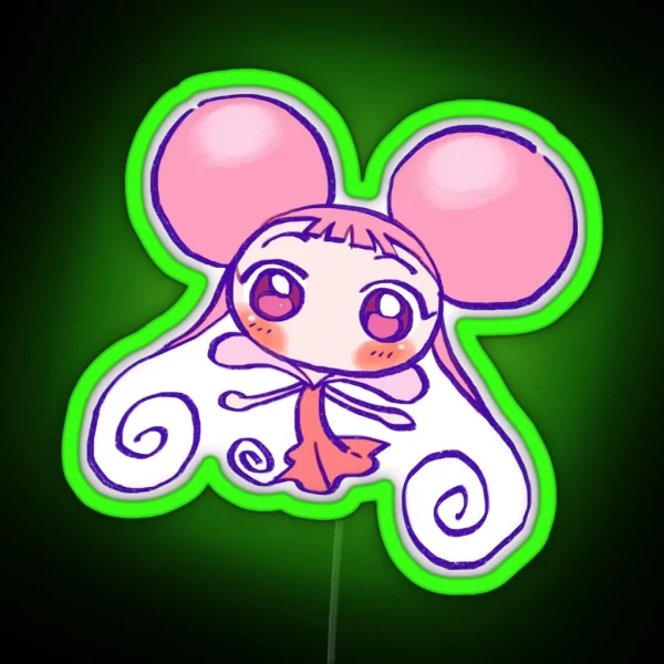 I Draw Pink Baby Fairy Dodo Ojamajo Magical RGB Neon Sign