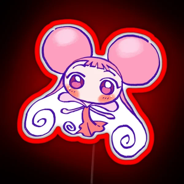 I Draw Pink Baby Fairy Dodo Ojamajo Magical RGB Neon Sign
