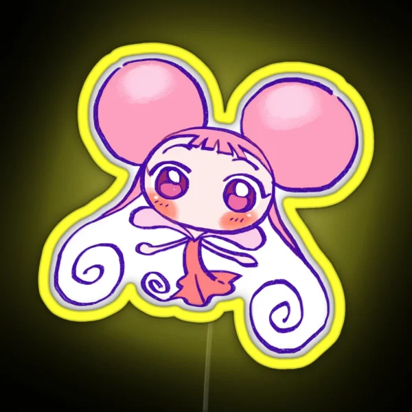 I Draw Pink Baby Fairy Dodo Ojamajo Magical RGB Neon Sign