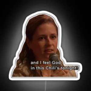 I Feel God In This Chili S Tonight RGB Neon Sign