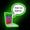 I Feel So Sigma Unpleasant Gradient Regretevator RGB Neon Sign - Image 4