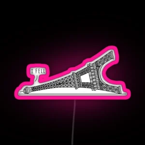 I Fell Eiffel Tower RGB Neon Sign