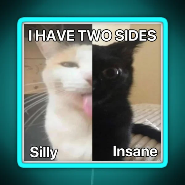 I Have Two Sides RGB Neon Sign