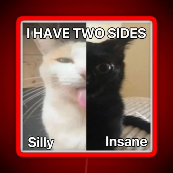 I Have Two Sides RGB Neon Sign