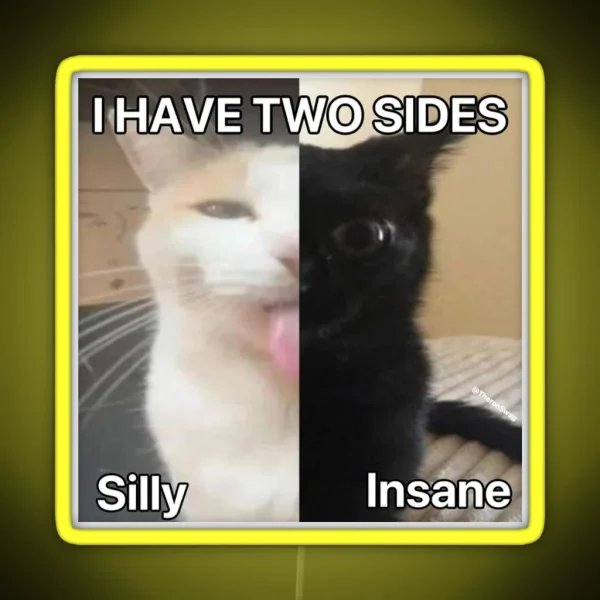 I Have Two Sides RGB Neon Sign
