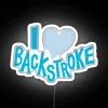 I Heart Backstroke Swimming RGB Neon Sign